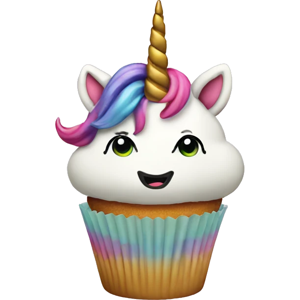 Unicorn cupcake  emoji