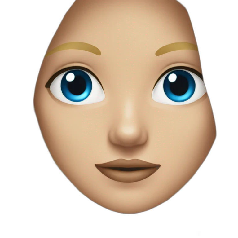 Blonde girl blue eyes wearing bikini emoji