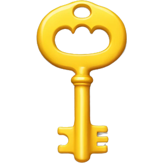 The key is yellow emoji