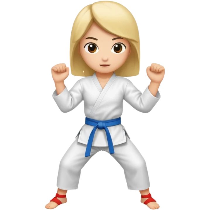 Karate girl emoji