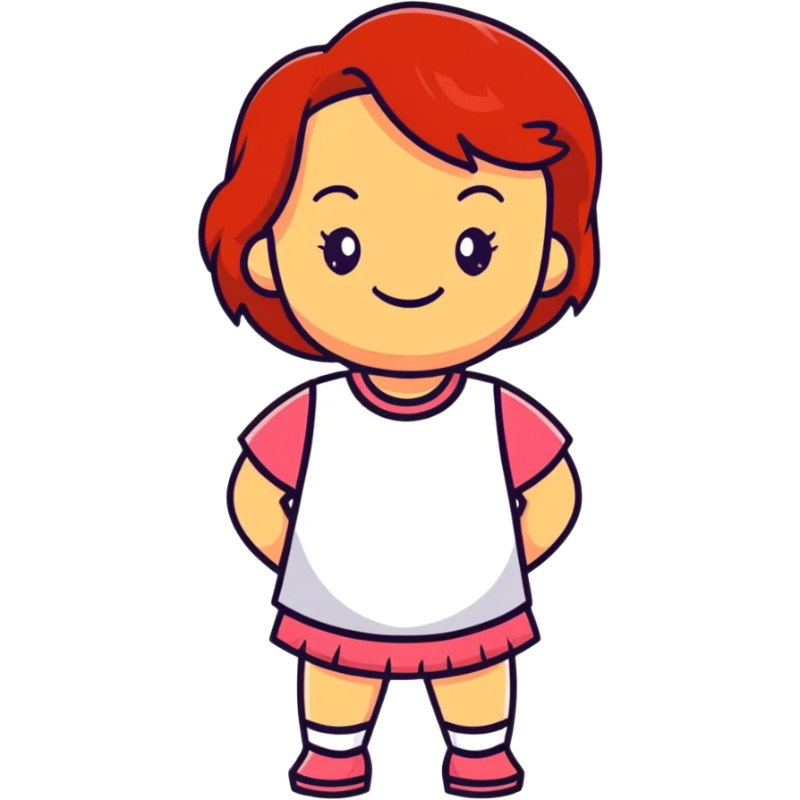 redhead girl smiling happily emoji