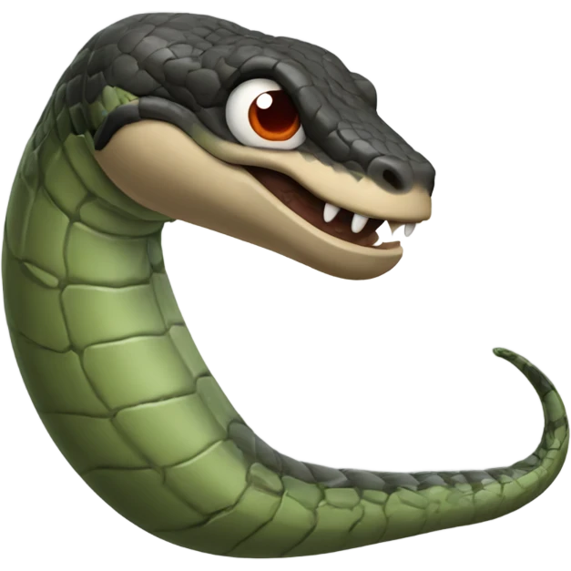 Una serpiente con pistola  emoji