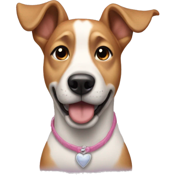 Dog with tu tu on emoji