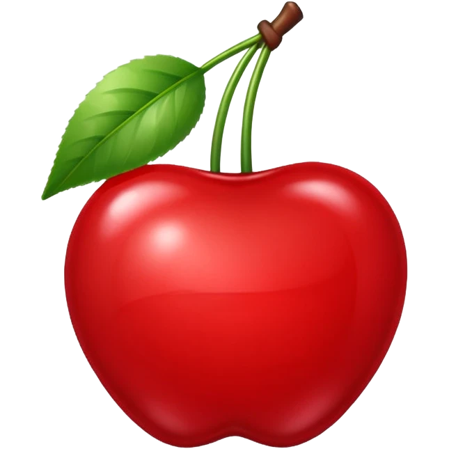 Cherry with bow emoji