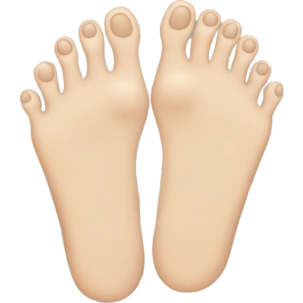 Feet with toes spread out emoji
