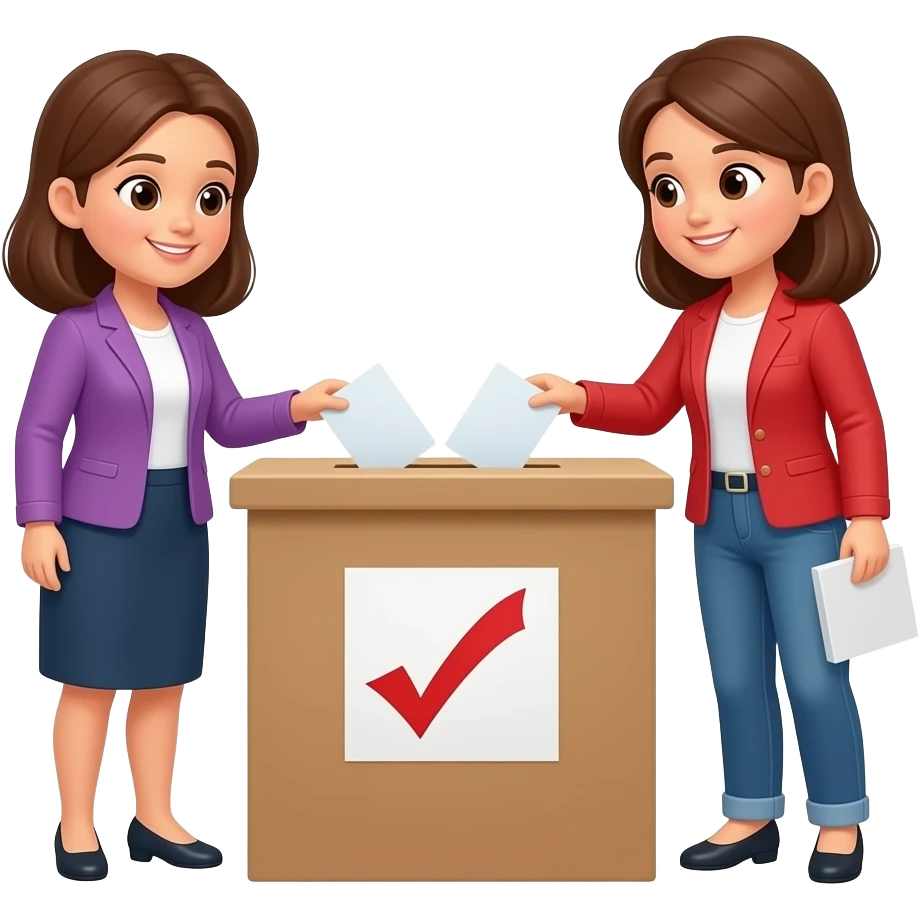 voto a las mujeres emoji