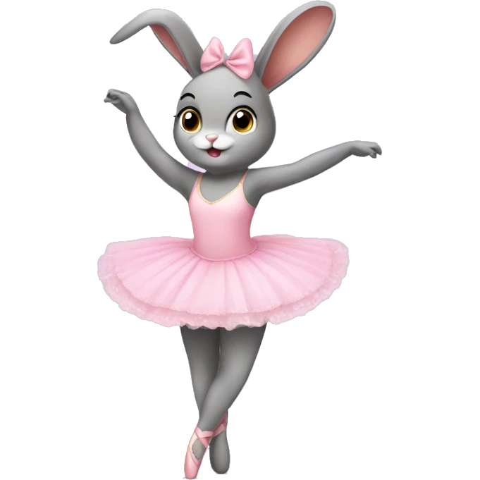 ballerina bunny emoji