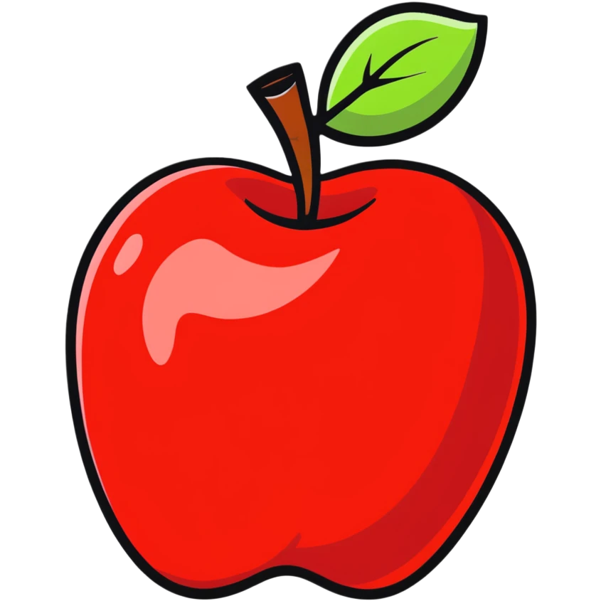 red apple emoji