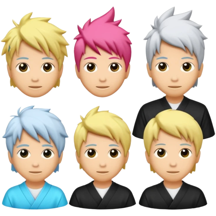 luzes japonesas roxas e ciano emoji