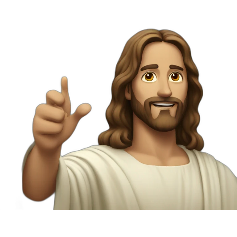 jesus using magic emoji