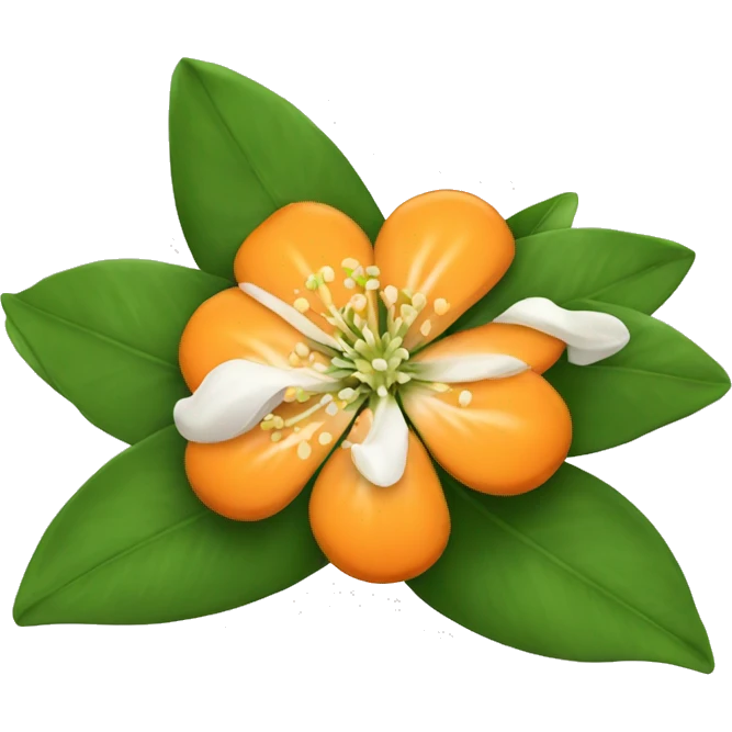 Orange blossom flower emoji