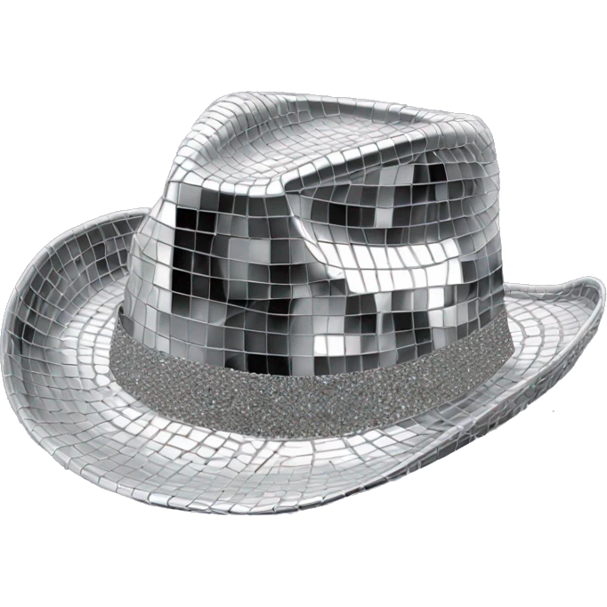 Disco ball cowboy hat emoji