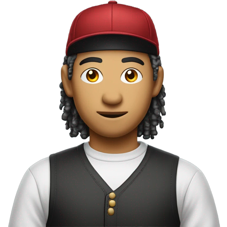 billard, tibetin, 20 ans, cheveux longs frisés, casquette  emoji