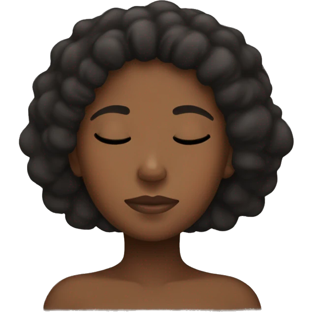 Black girl sleeping  emoji