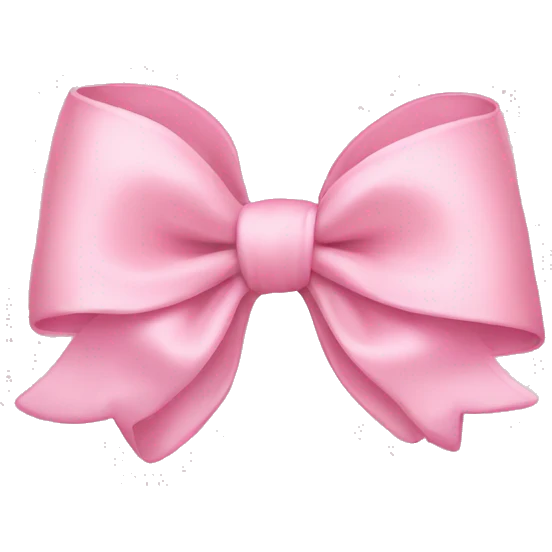 Baby pink bow emoji