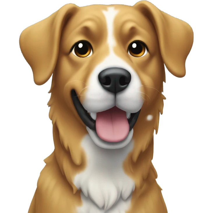 Dog in deep snow emoji
