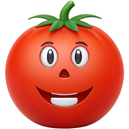 plastic tomato-shaped kitchen timer emoji