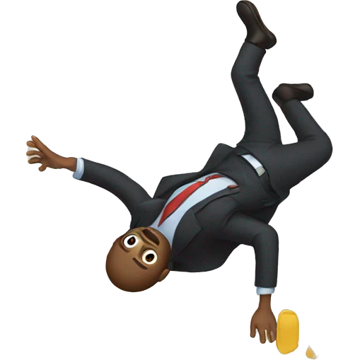 Falling man emoji