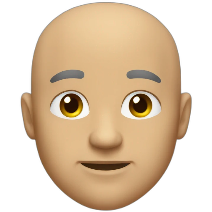Bald head warrior emoji