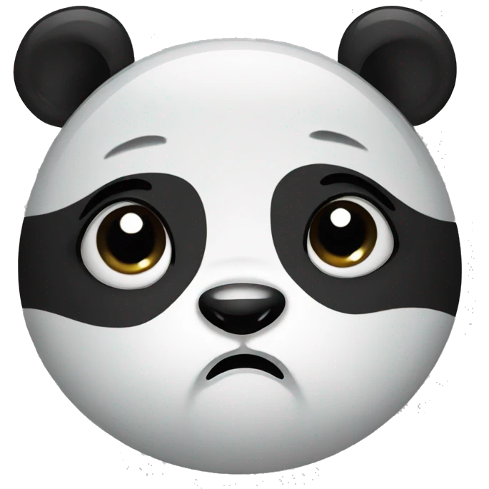 Panda crying emoji