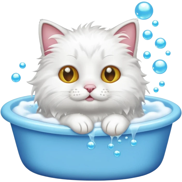 목욕하는 고양이 emoji