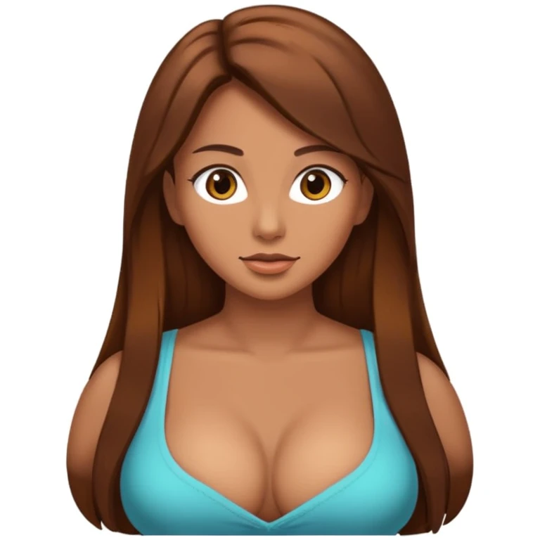 Naked woman with naked big boobs  emoji