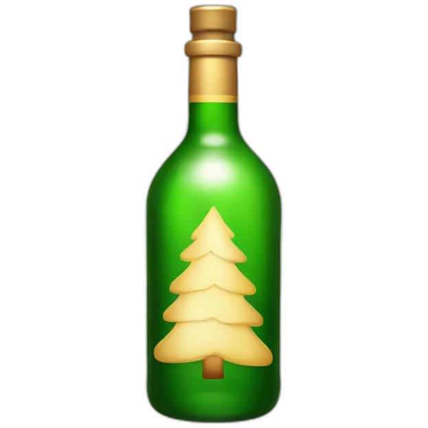 christmas alcohol bottle emoji