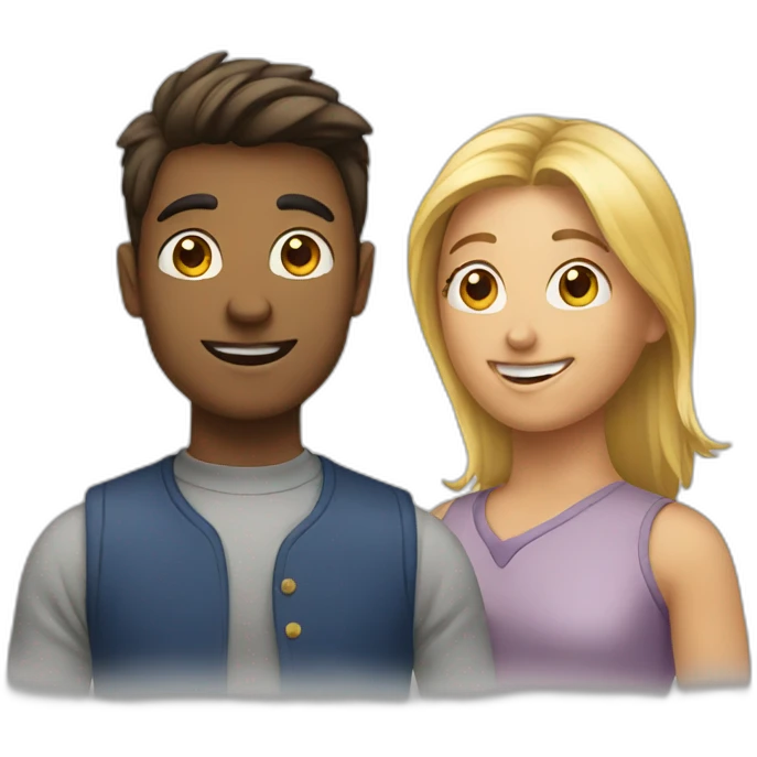two students talking emoji