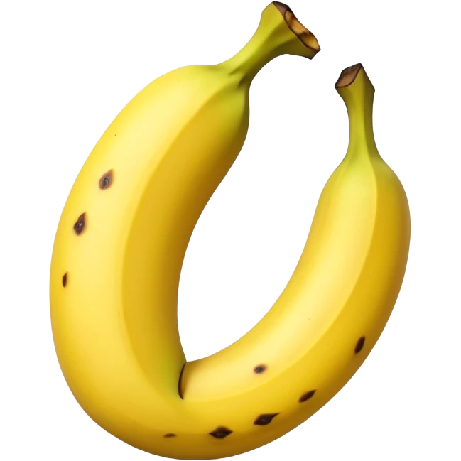 Unpeeled banana emoji