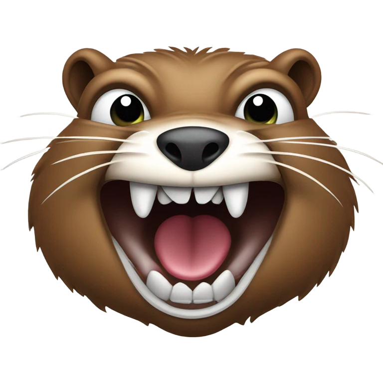 Angry beaver emoji