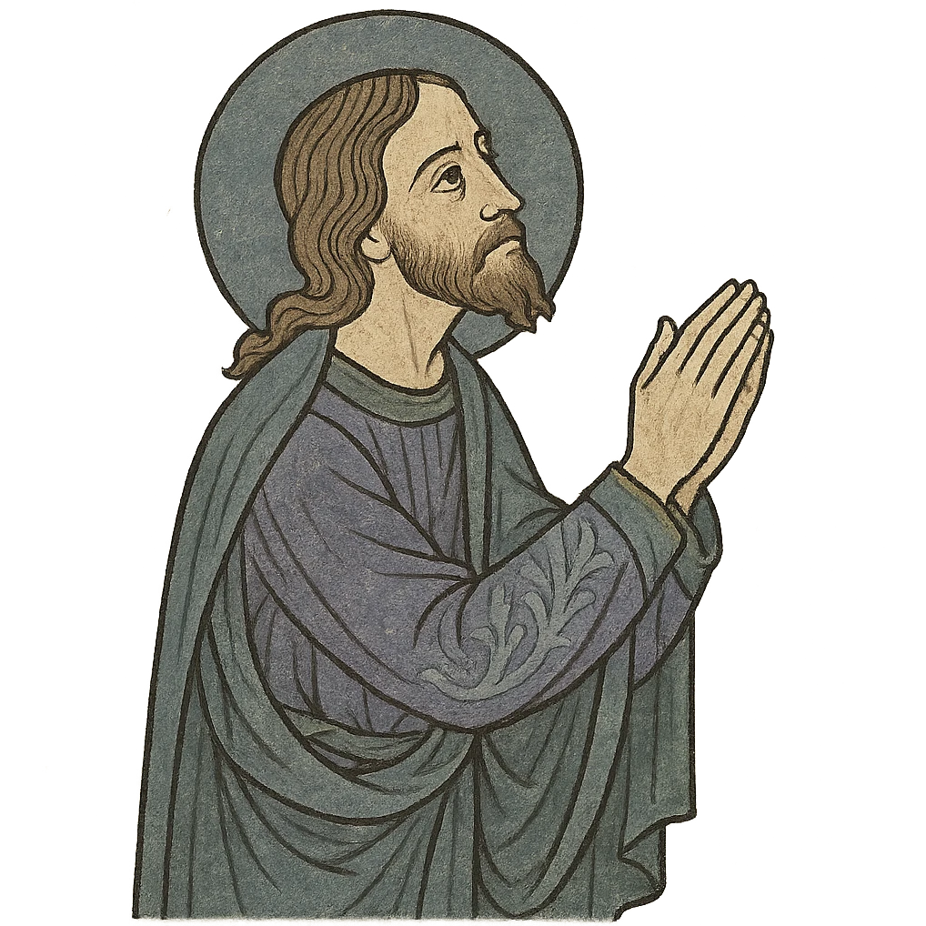 jesus praying  emoji