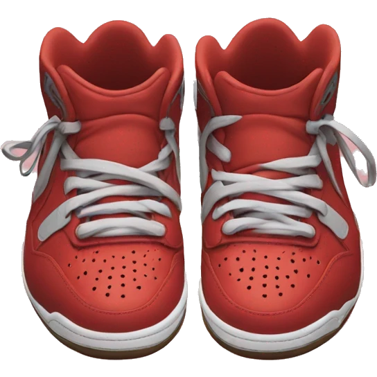 woman's pair of jordans emoji