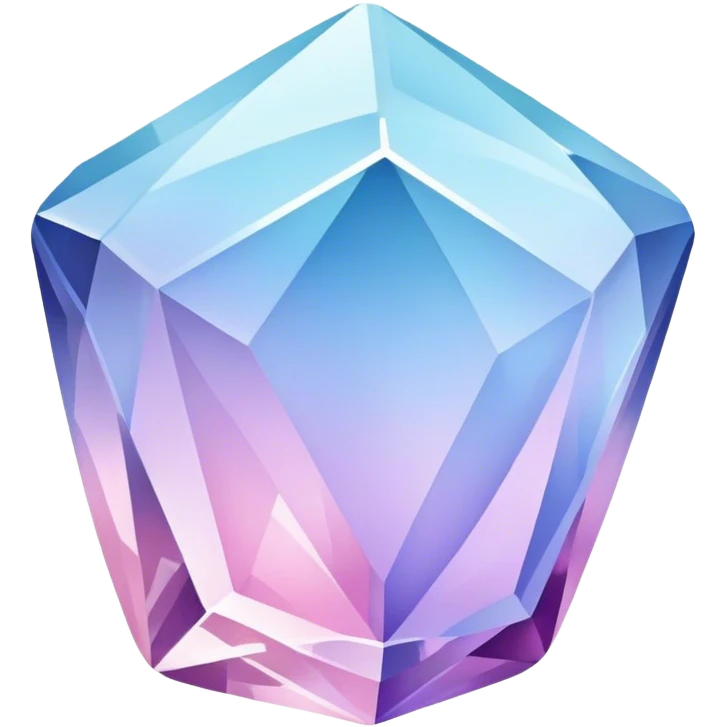 Pastel-blue-purple-pink crystal-stone emoji
