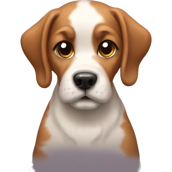 Dog were bow emoji