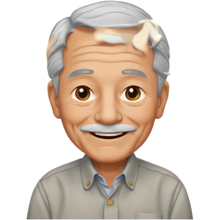 A grandpa with a hump emoji