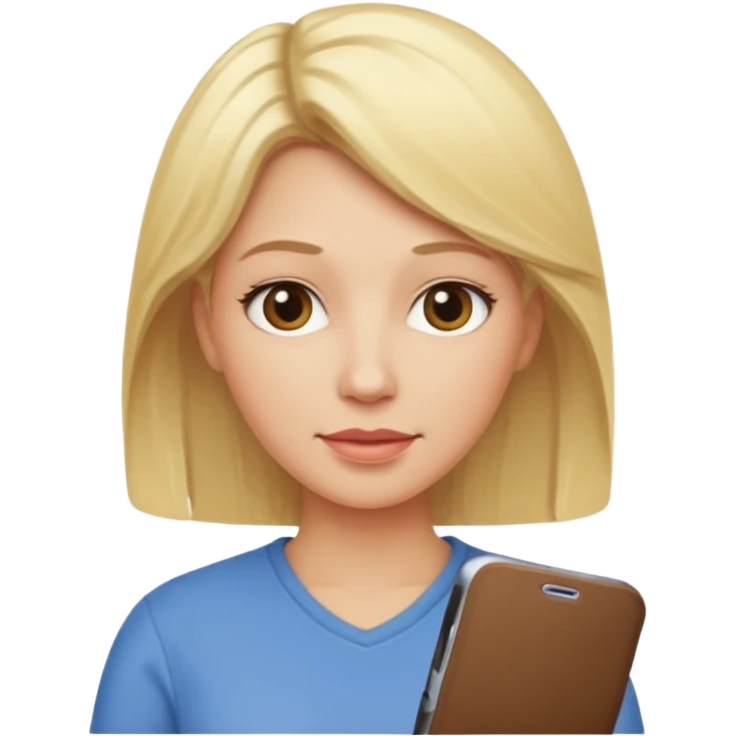 mom with blond hair emoji