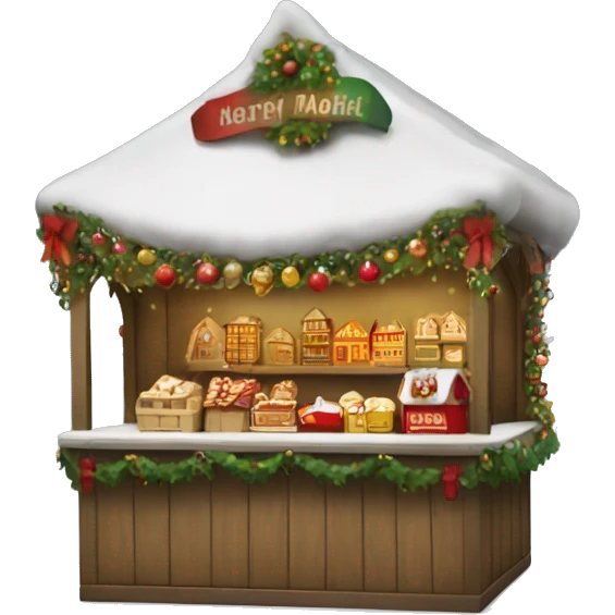 christmas market booth  emoji