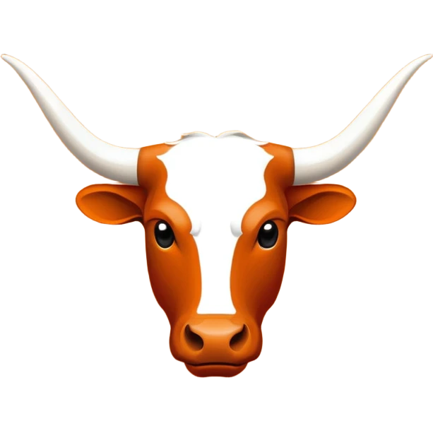 Texas longhorns logo all orange emoji