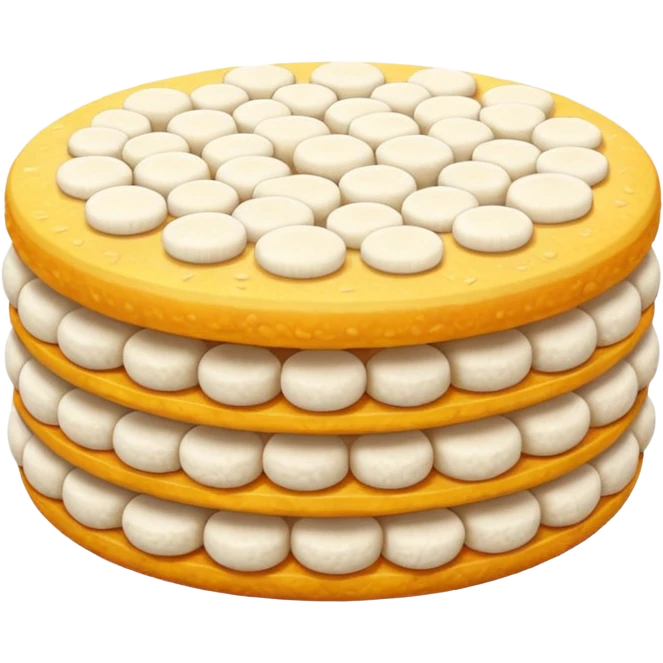 Plain rice cake  emoji