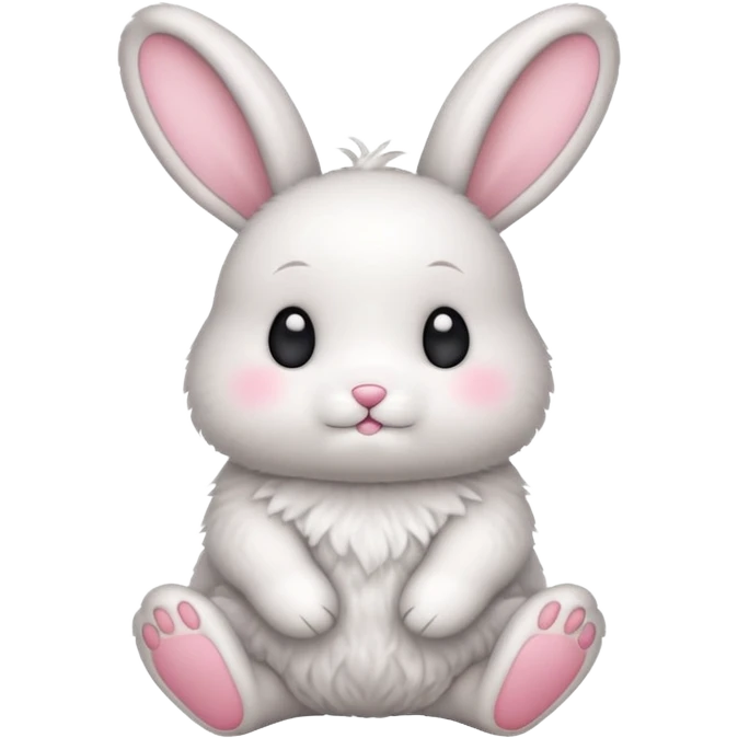 Kawaii bunny molong emoji