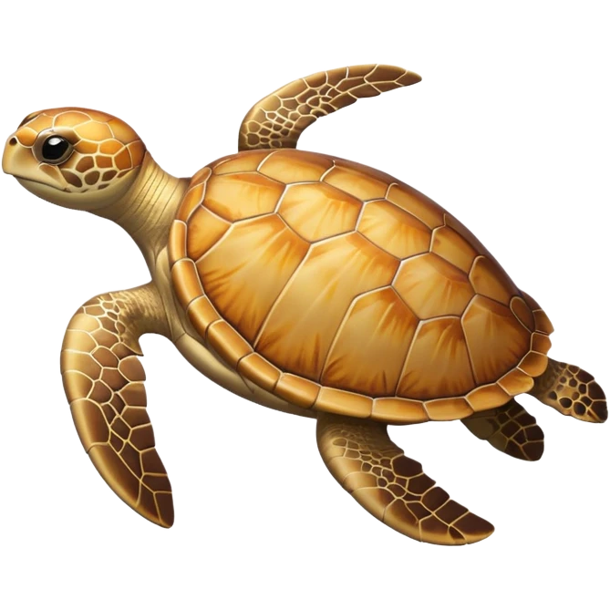 Beige sea turtle emoji