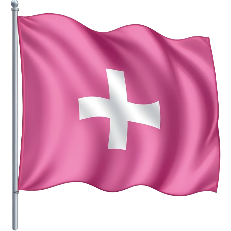 pink flag of Swiss emoji