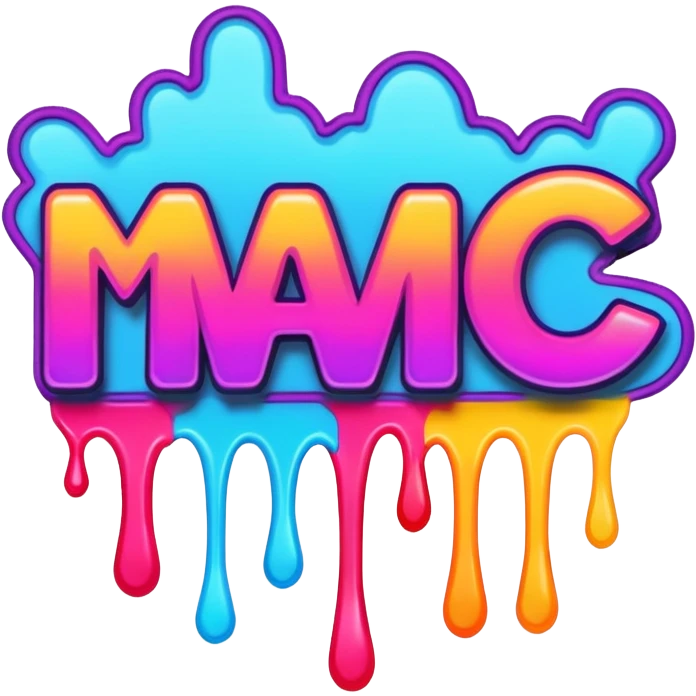 give me graffiti text that says MC  emoji