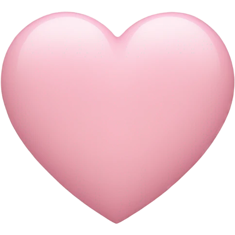 pastel pink heart emoji