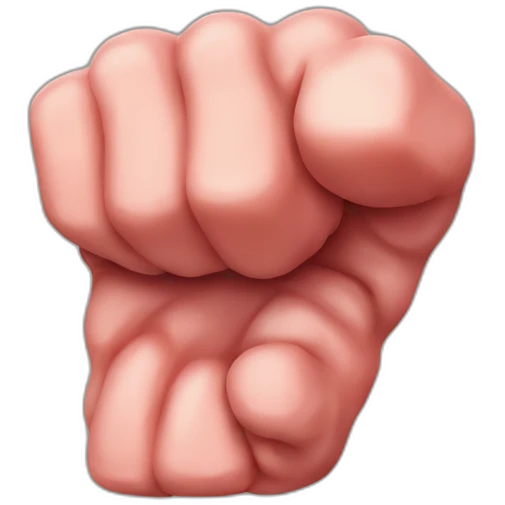 lump-of-meat-like-fist emoji