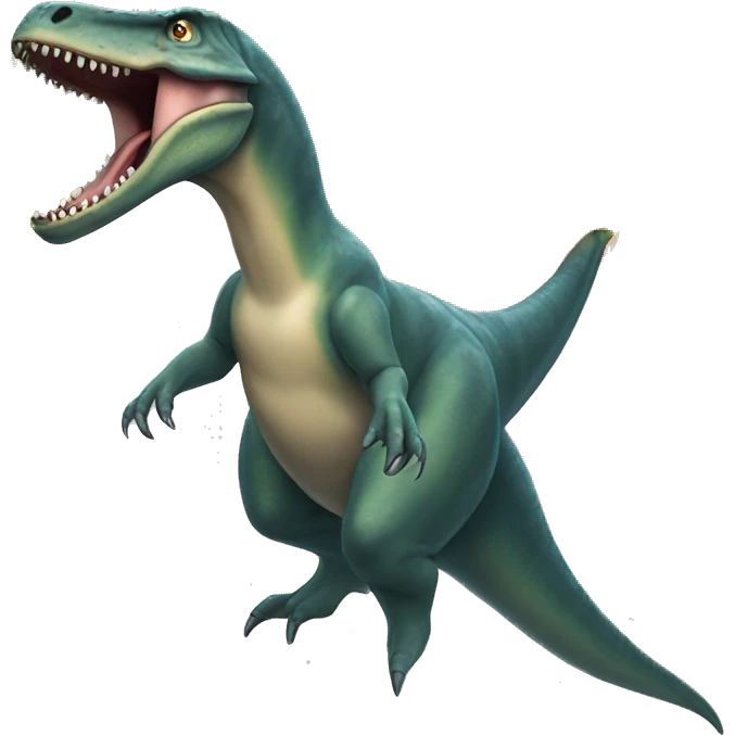 Mosasaurus dinosaur breathing fire emoji