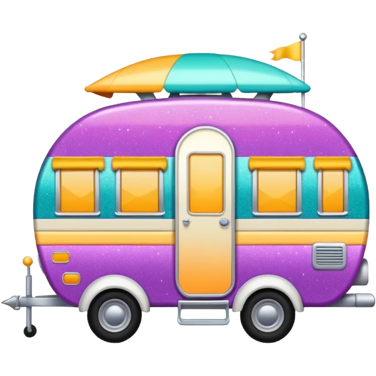 glitter caravan emoji