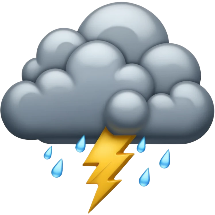 Gewitter mit Blitze emoji