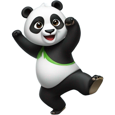 Dancing panda emoji