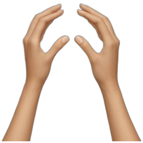 hands triangle emoji